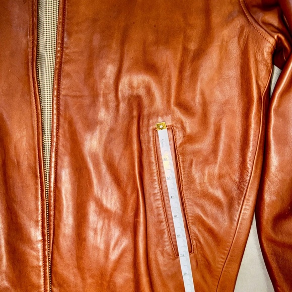 POLO RALPH LAUREN Men's Leather Bomber Jacket - M - Picture 13 of 16